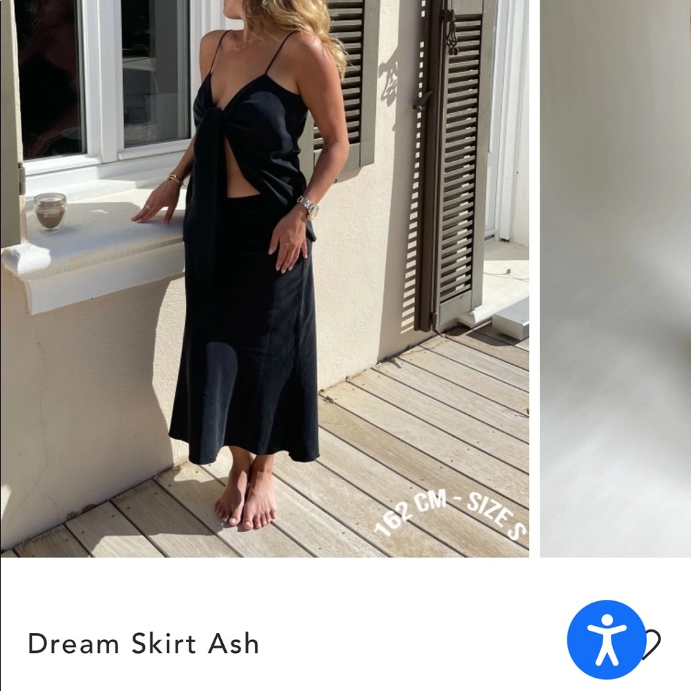 Djerf Avenue Dream Skirt in Black